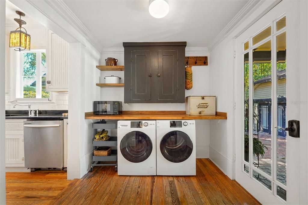 Laundry/Mudroom, conveniently located right inside the back door