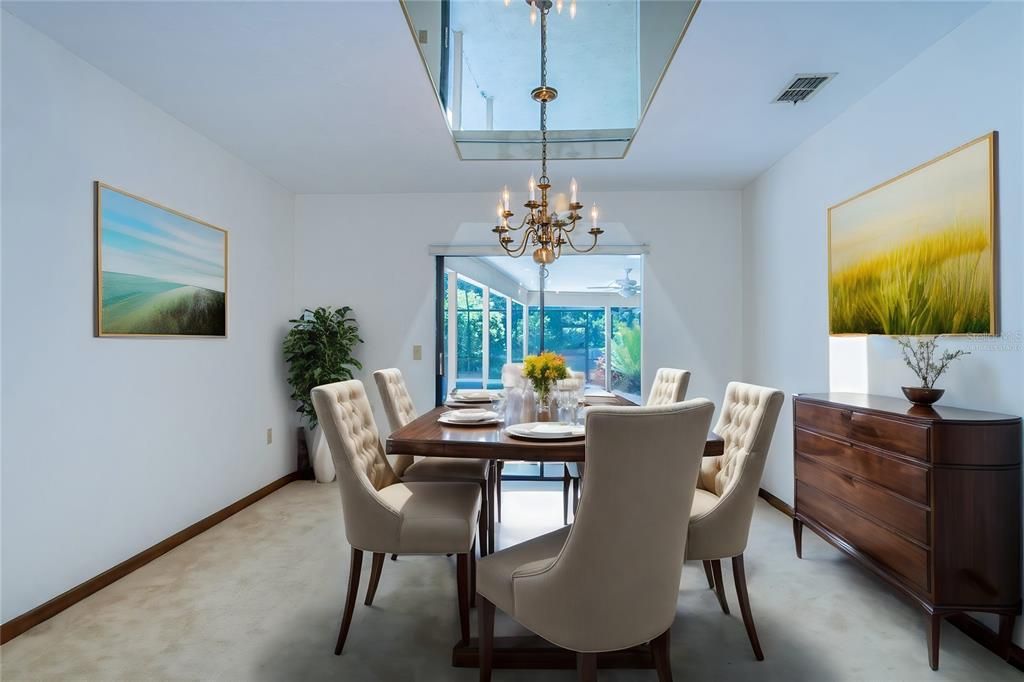 Virtually Staged Dining Room