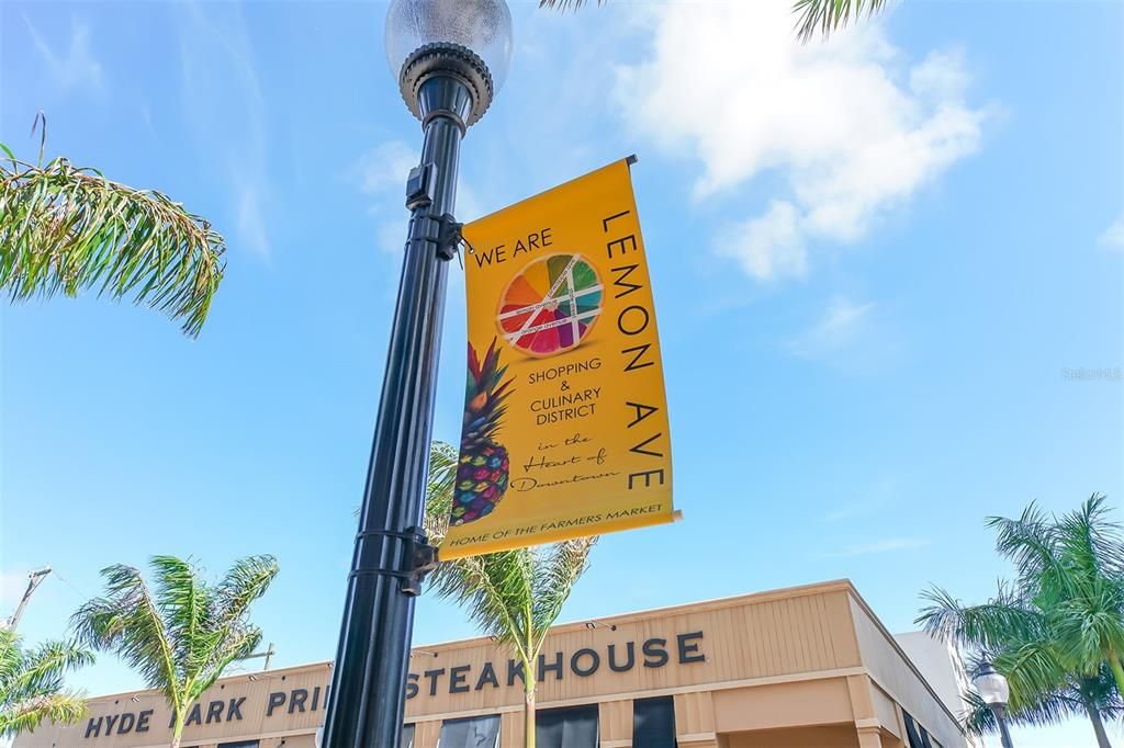 The heart of Downtown Sarasota is minutes away