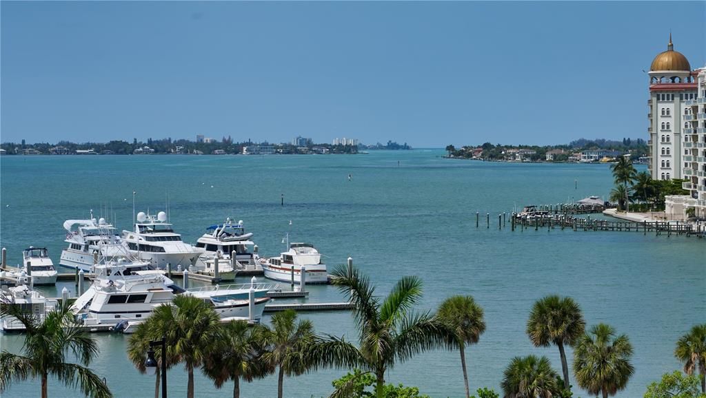 Bay, marina and Gulf views