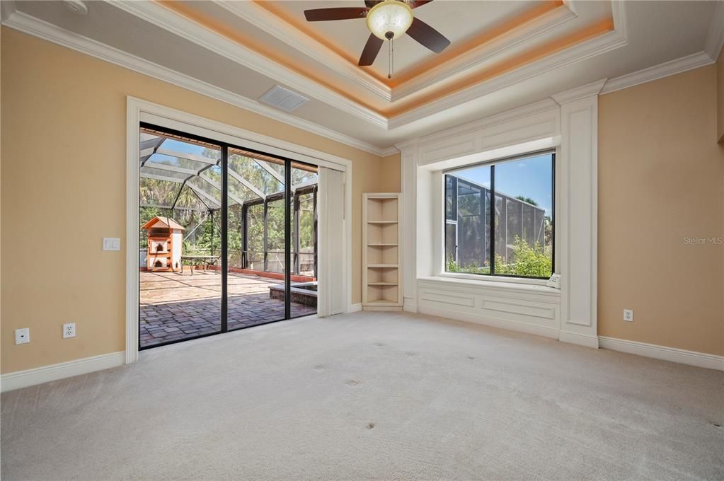 Master bedroom leading to  lanai.