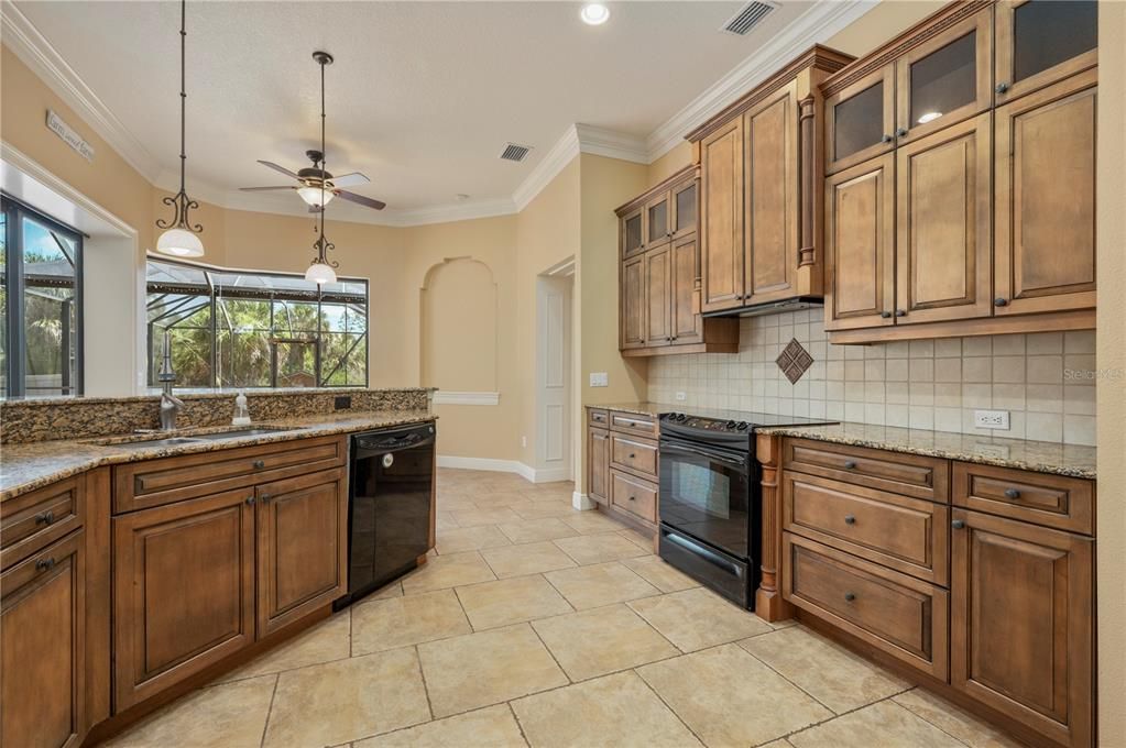 Kitchen with nook in the background