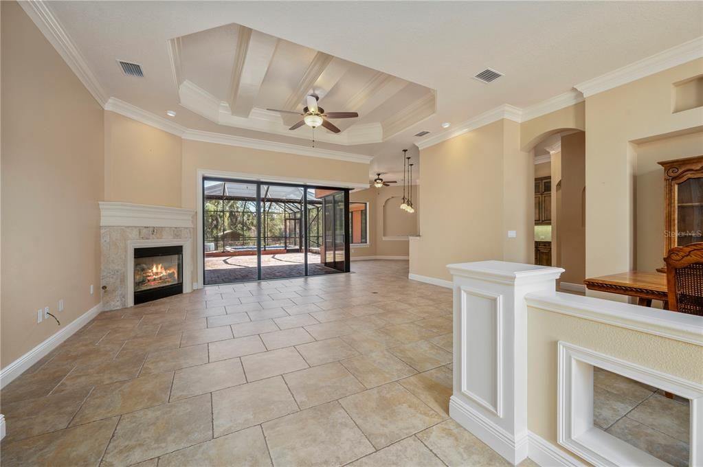 Living Room with Fireplace