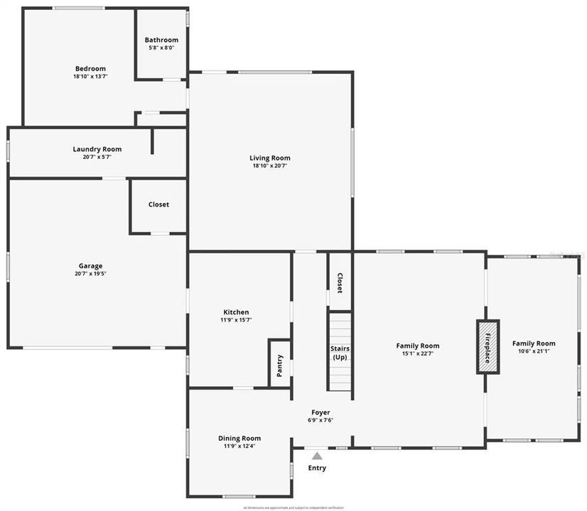 First floor footprint