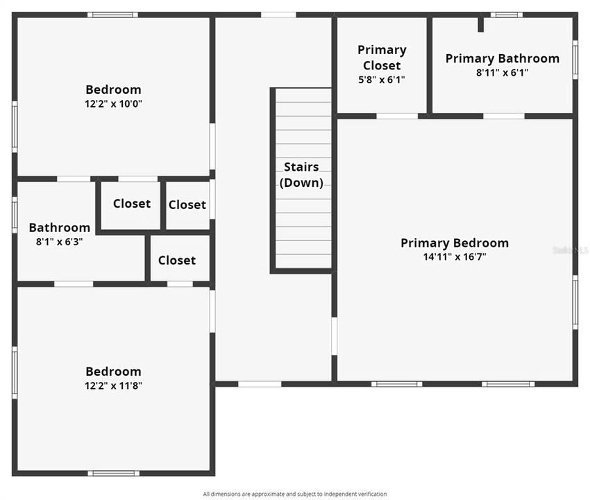 Upstair footprint