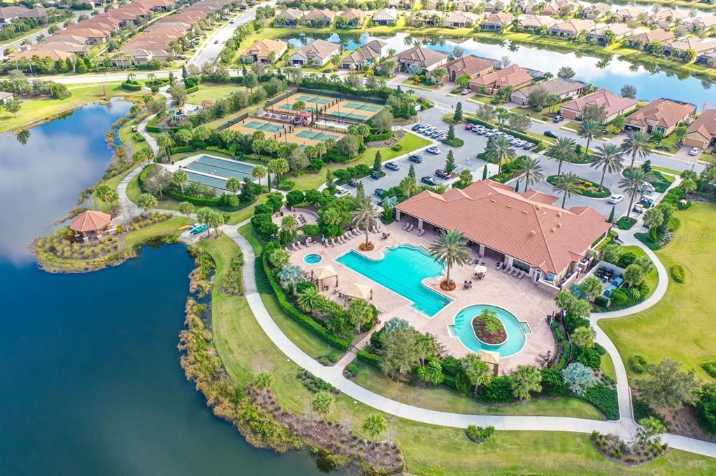 Amenity Center and resort- style pool location