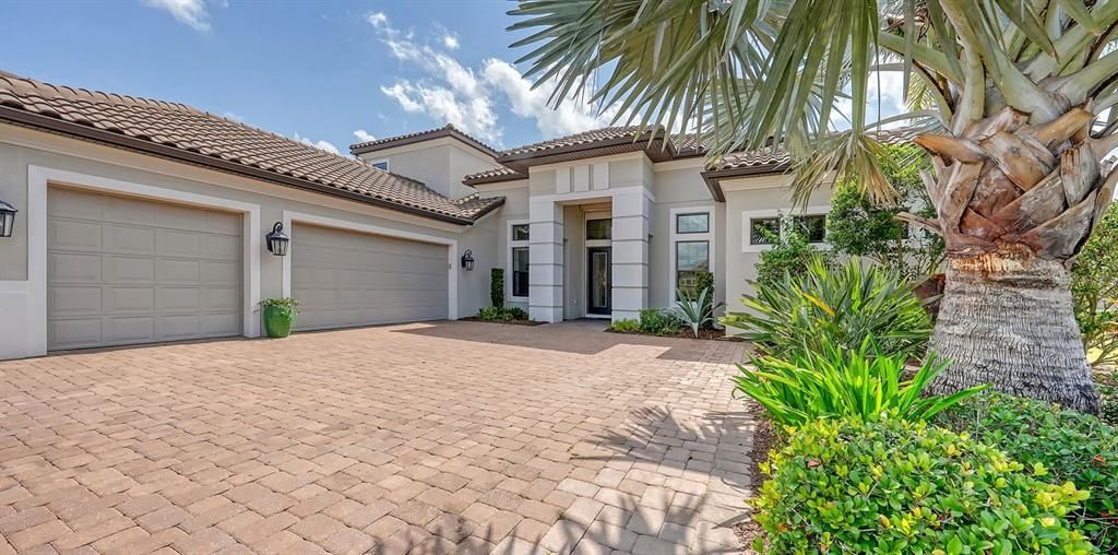 3 car garage with EV charger