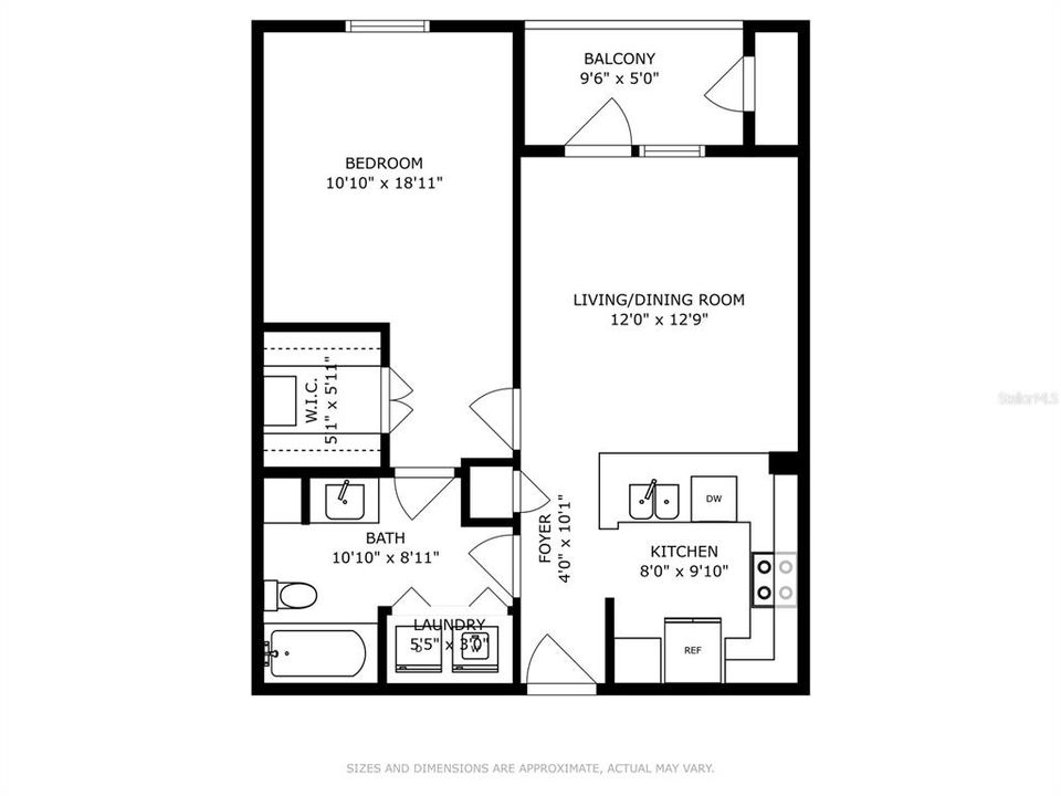 For Sale: $233,900 (1 beds, 1 baths, 672 Square Feet)