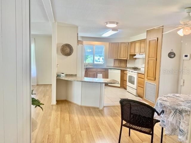 From Dining room looking into kitchen