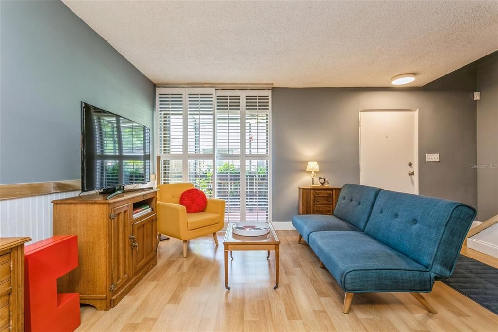 Living Room view of Front door