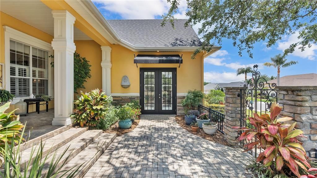 Front Porch with side door to Mother-in-law Suite