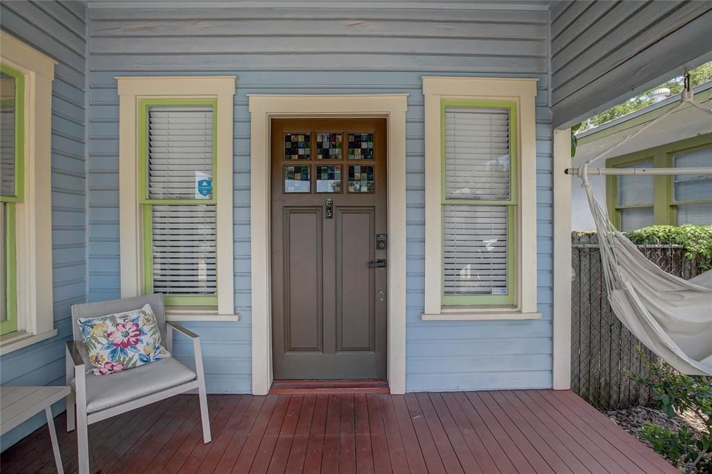 Front porch and entryway