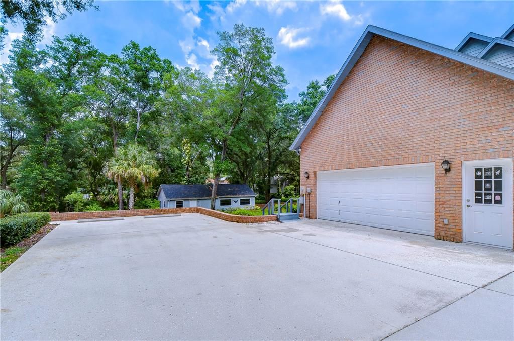 2- car garage with additional parking pad!