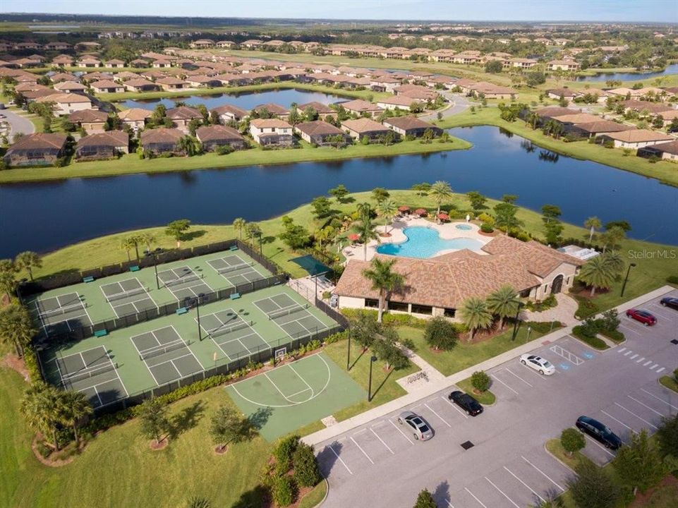 River Strand Community Pool and Pickleball courts.