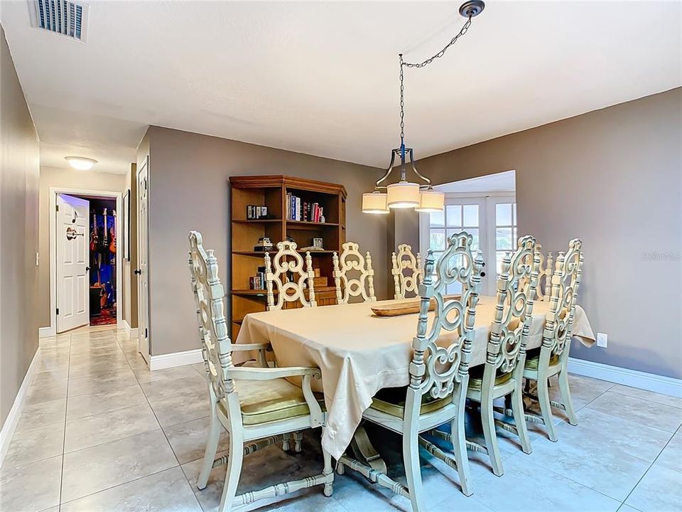 Family Room used as a Dining Room