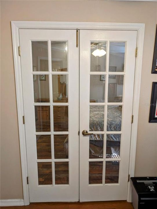 French Doors Into Master Bedroom