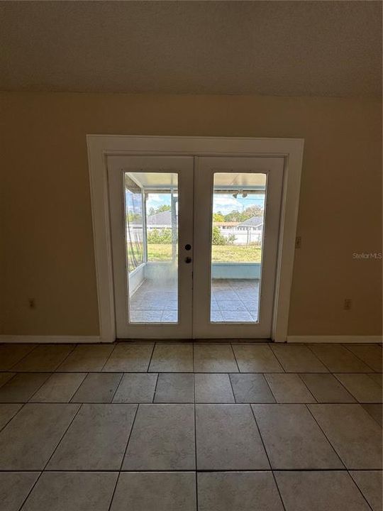 Patio Doors in Living Room