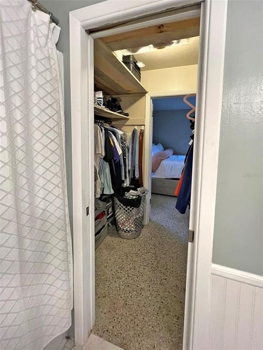 Walk In Closet Accessible From Bedroom or Bathroom