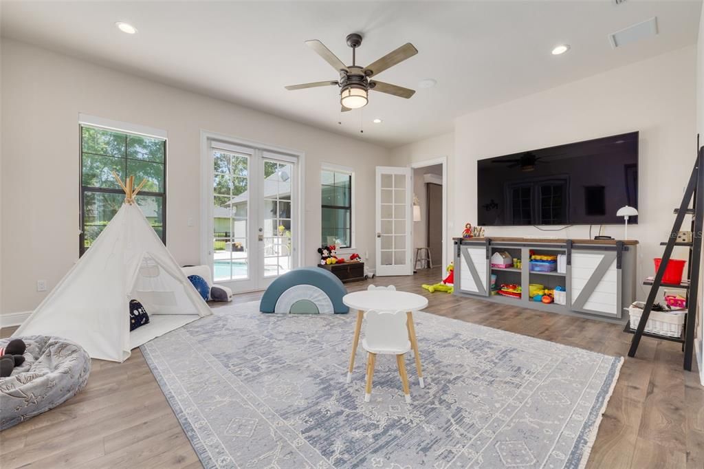 Playroom or Family room #2 in guest bedroom suite area