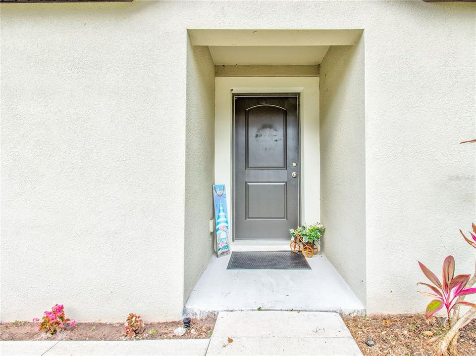 Front Door  Is On The Side Of The House