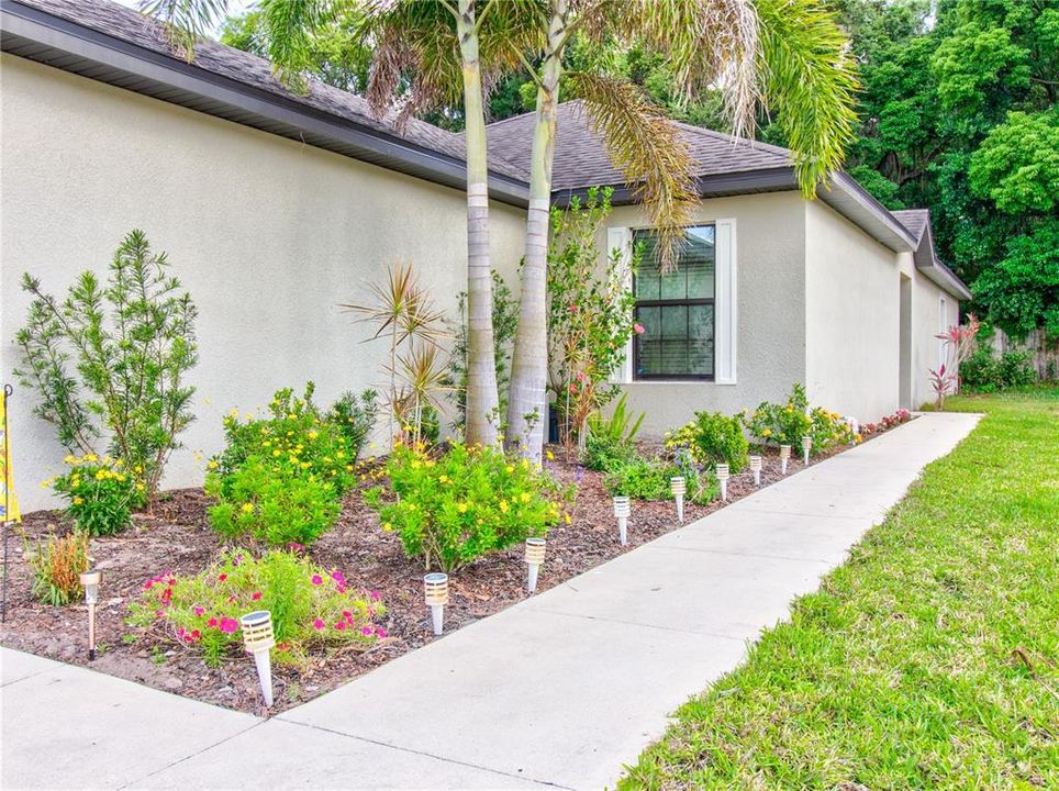 Front Sidewalk Leads to Front Door