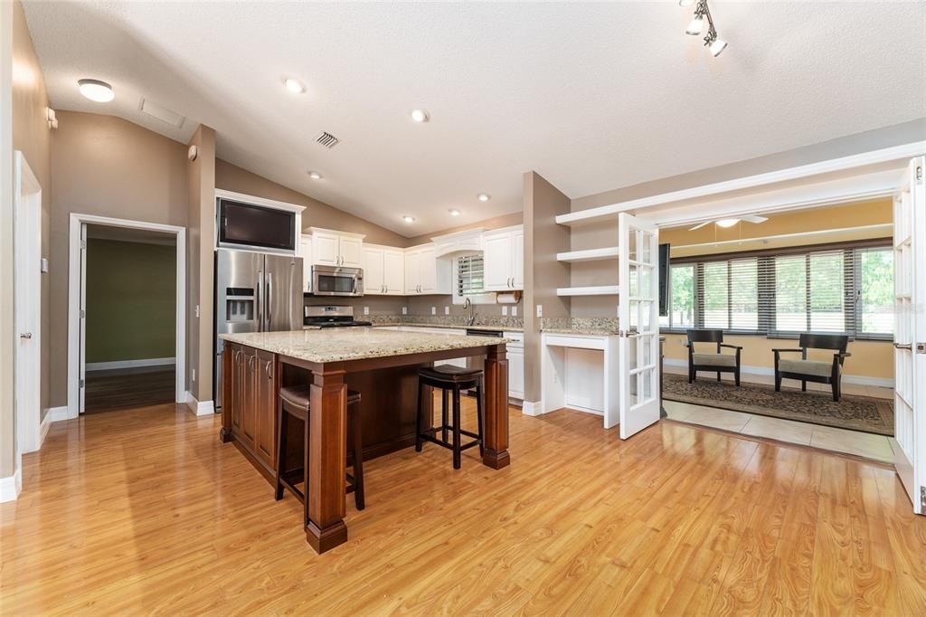 CUSTOM KITCHEN WITH LARGE ISLAND