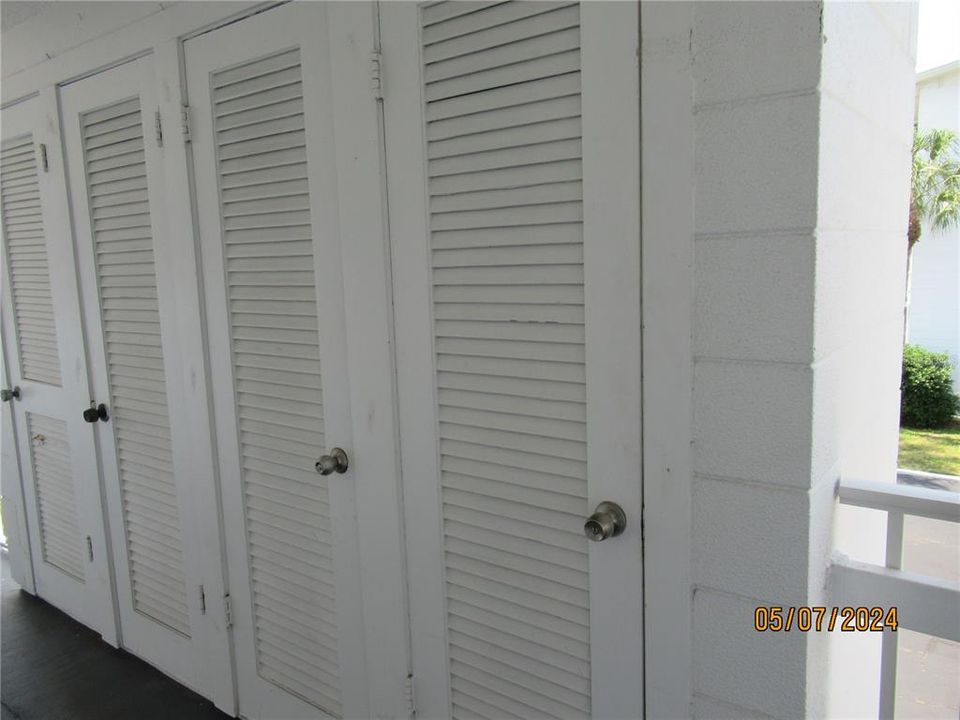 FIRST DOOR ON RIGHT IS STORAGE