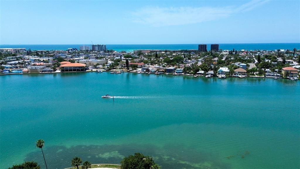 This is your view from your patio!  Watch boats glide by, dolphins playfully leap & the azure waters of the Intracoastal!  It's a front-row seat to nature's spectacle.