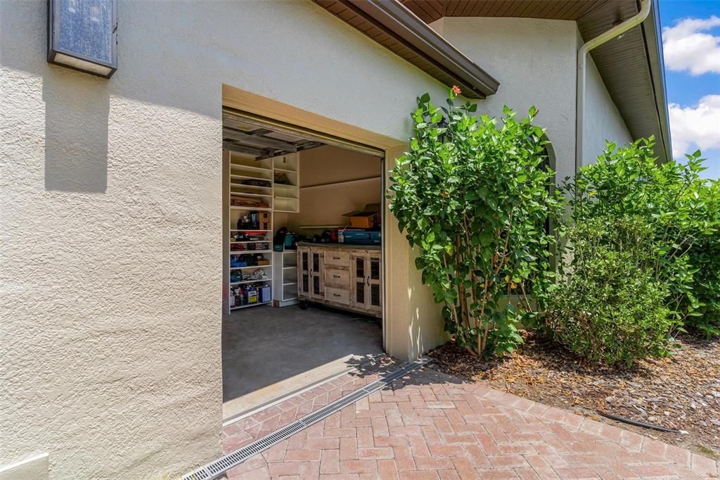 Separate Oversized Golf Cart Garage with Separate Entrance