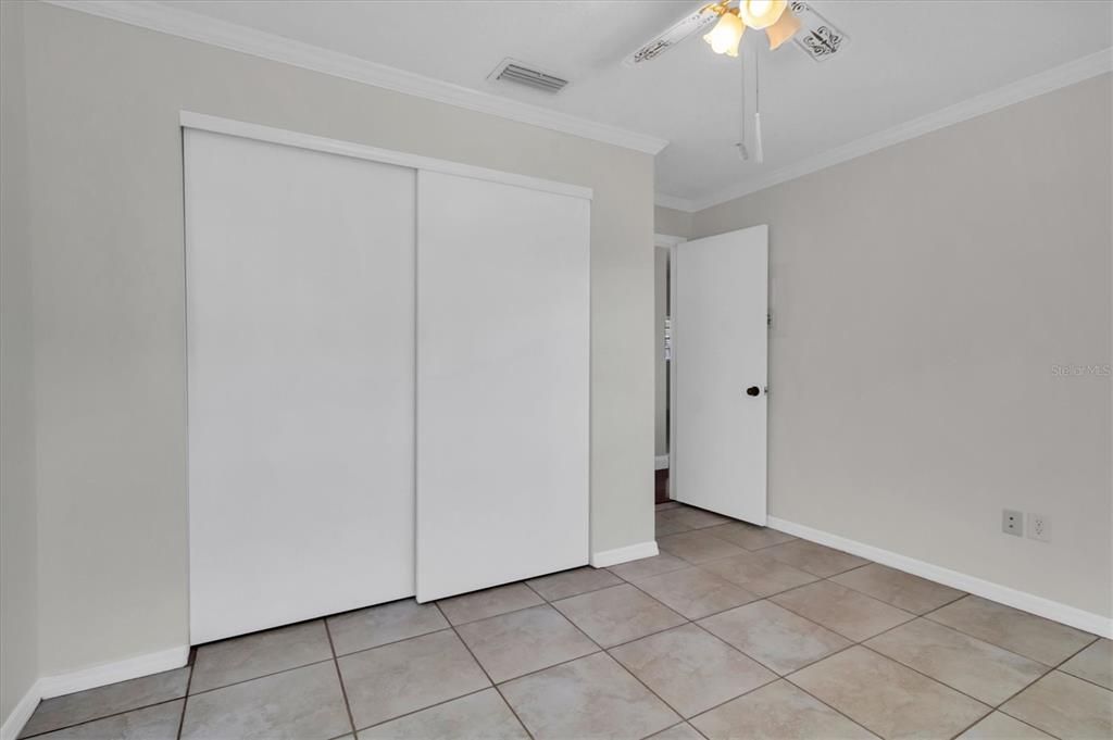 Second Bedroom with built-in closet