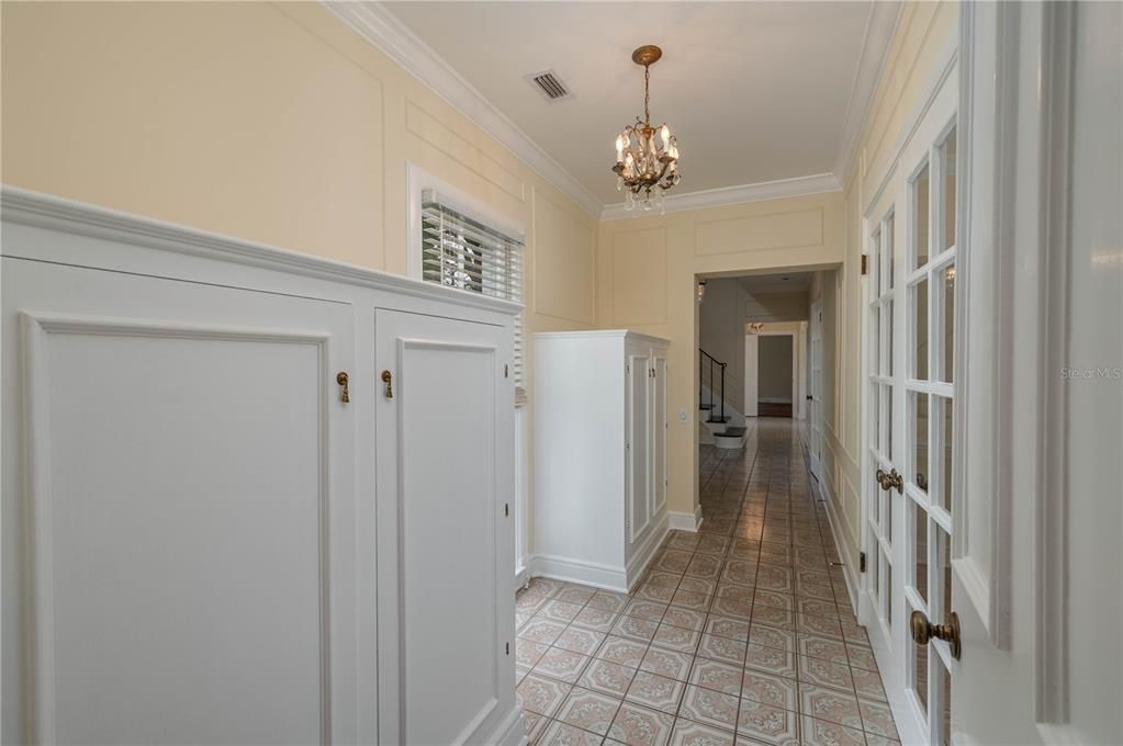 Hall in front of Bedroom area has 2 large storage cabinets for linens