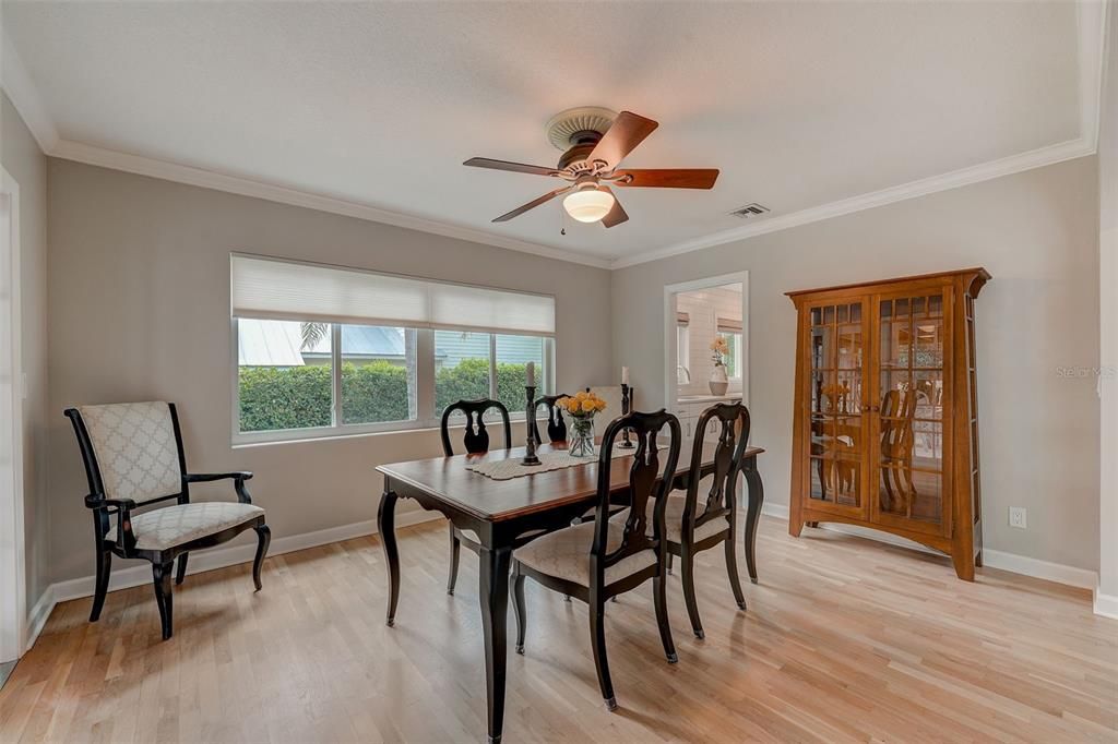 Spacious dining room