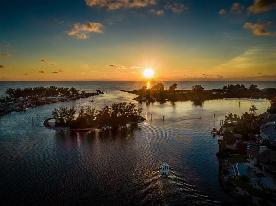 Spectacular sunsets from the beautiful intercostal water ways