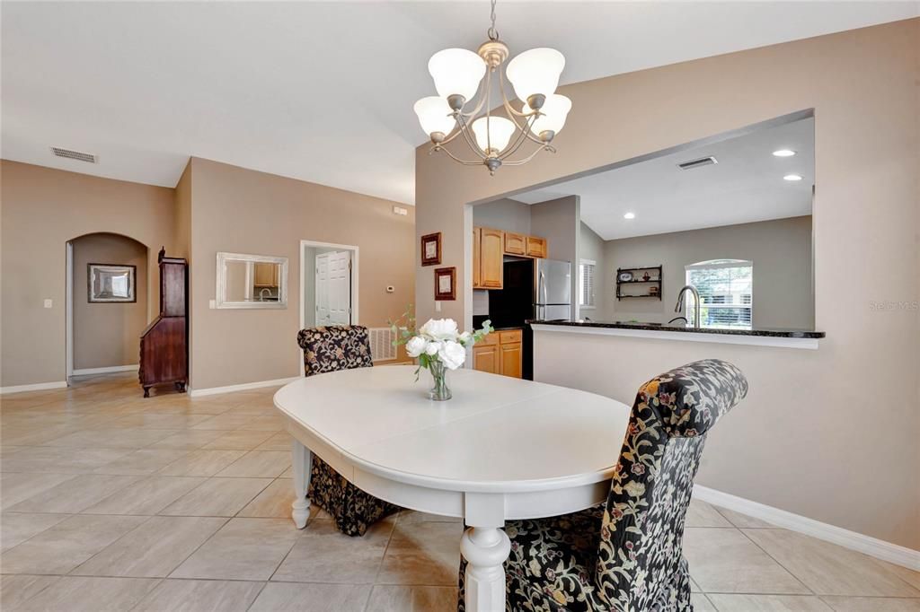 Easy access from dining room into the kitchen