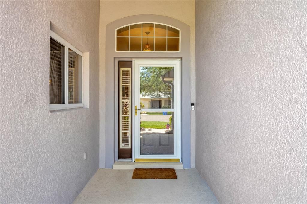 Glass Storm Door and Smart Door Bell