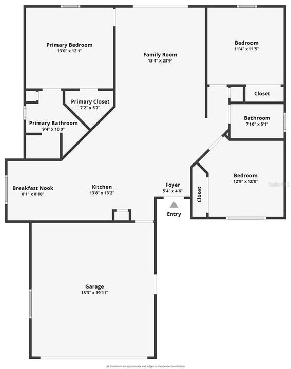 Active With Contract: $274,700 (3 beds, 2 baths, 1256 Square Feet)