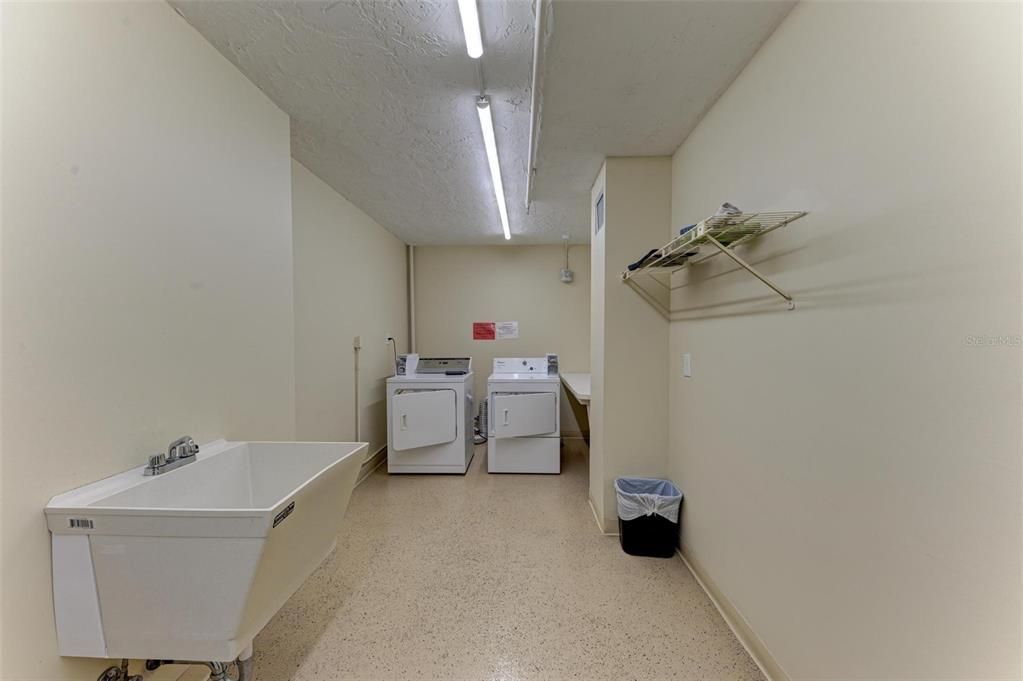 Laundry room on your floor, down the hall from your unit