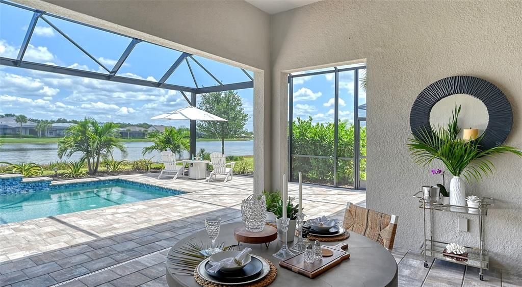 Blue sky, sparkling saltwater swimming pool and the beauty of water... It's tough to leave this spot!