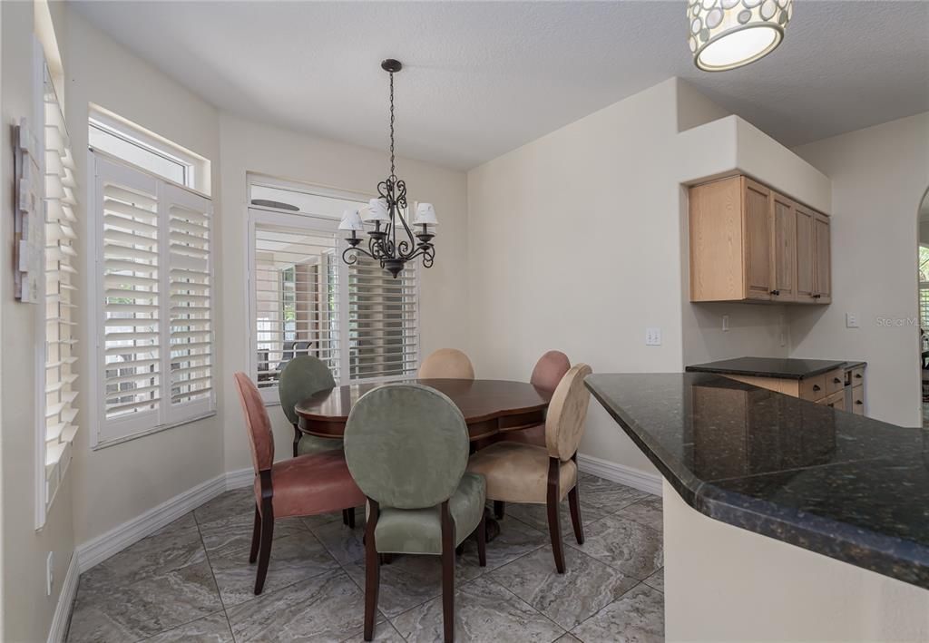 3014 River Woods Dr. Parrish, FL 34219  MLS #A4610018Dinette with bay windows and plantation shutters