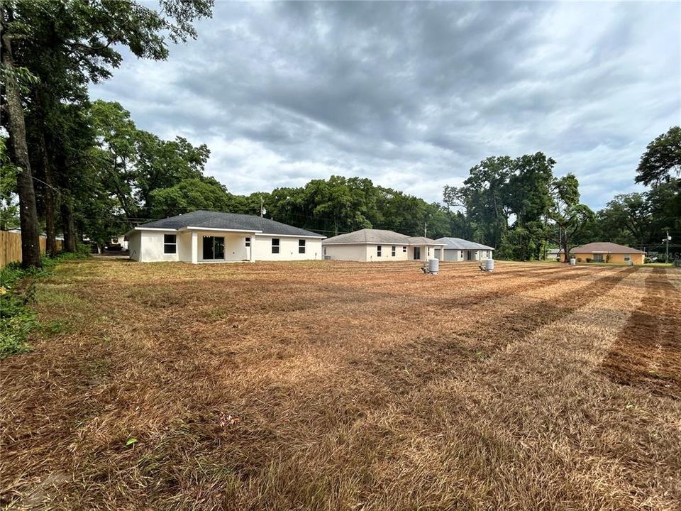 Rear view of home