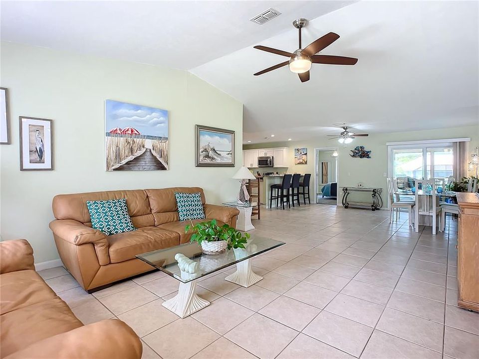 Living room to Dining room view