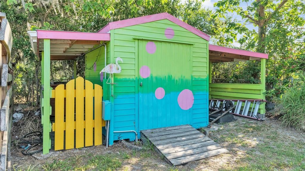 Shed and Work Area