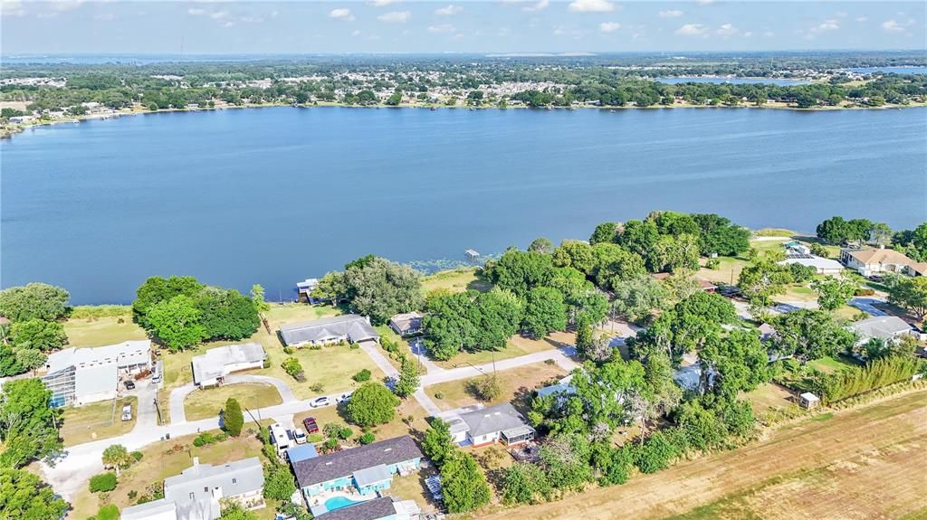 Drone Shot Overlooking Eagle Lake