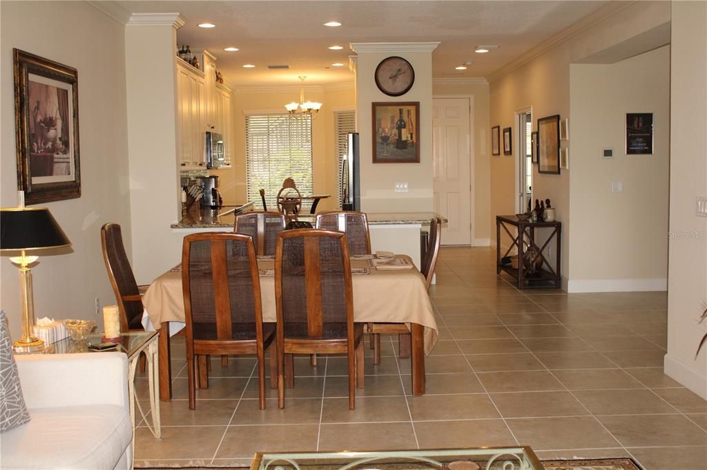 Family room/ dining area/ kitchen