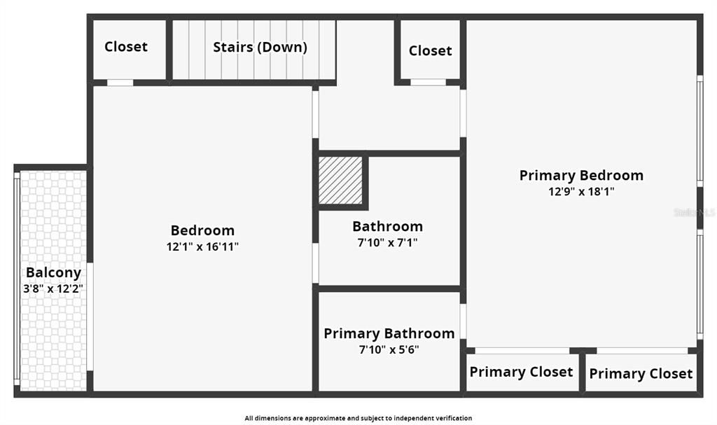 Second floor floor plan.