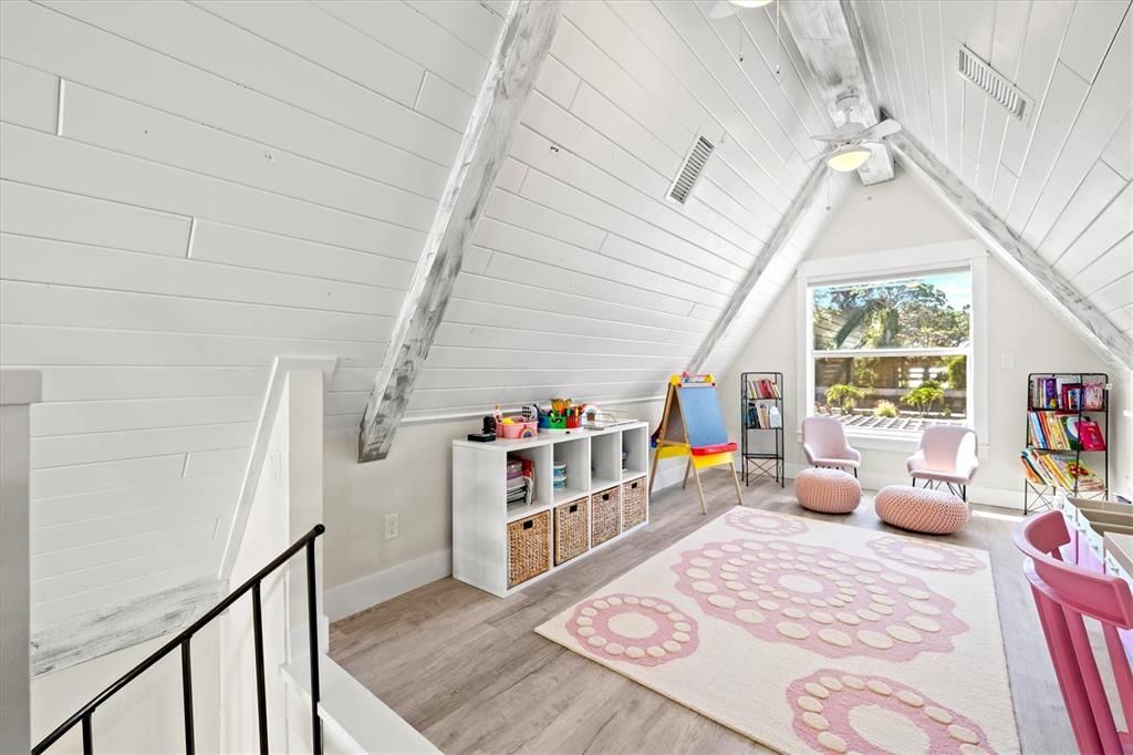 Kids Play Area once you go up the spiral staircase over the kitchen.