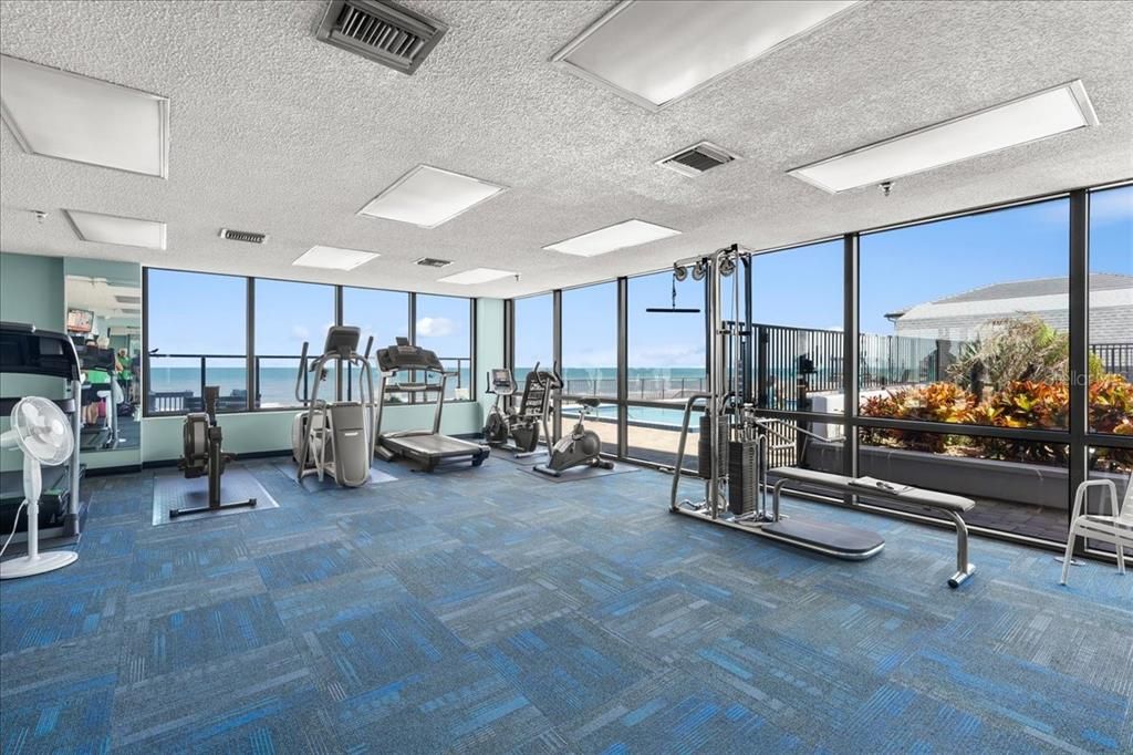 Brand new fitness studio overlooking the ocean