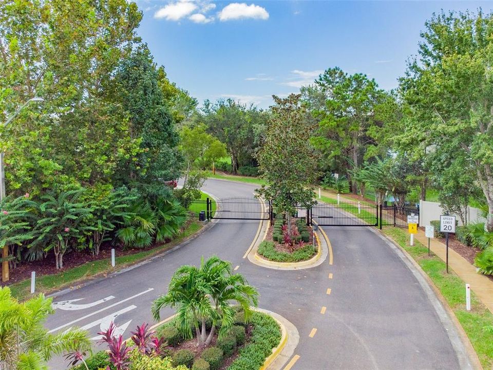 Front gate entrance intersection overview.