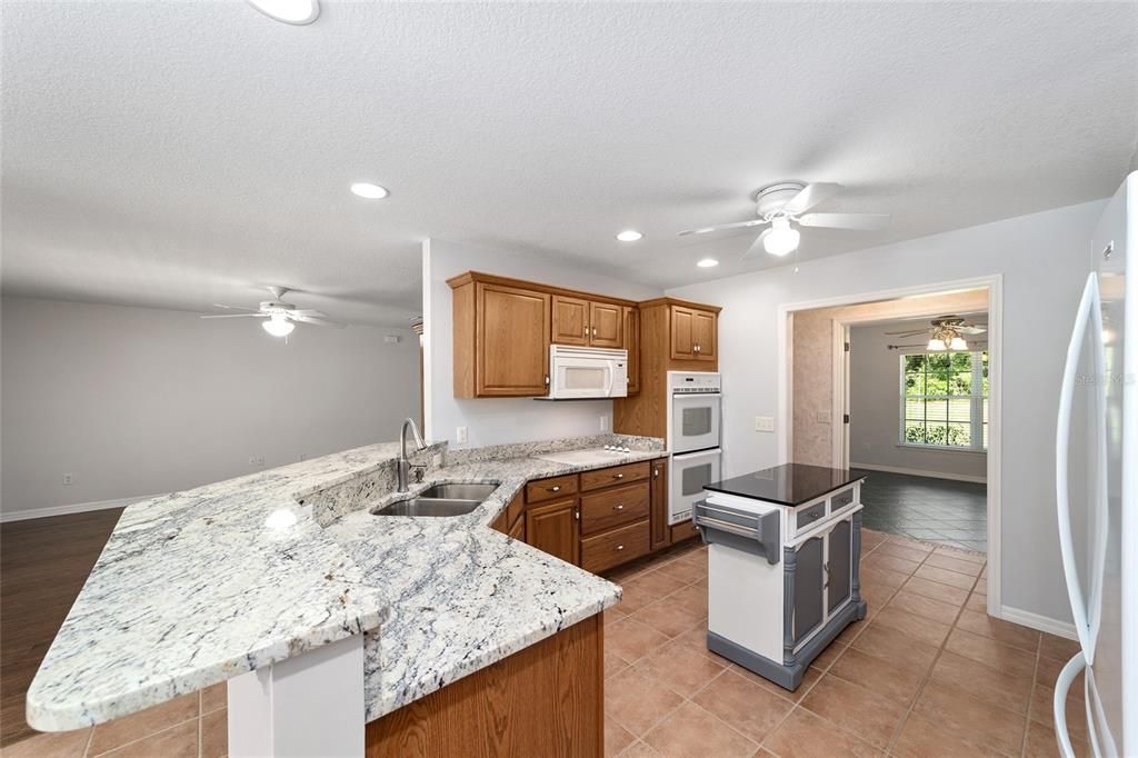 Kitchen with Large Pantry and REMOVABLE island