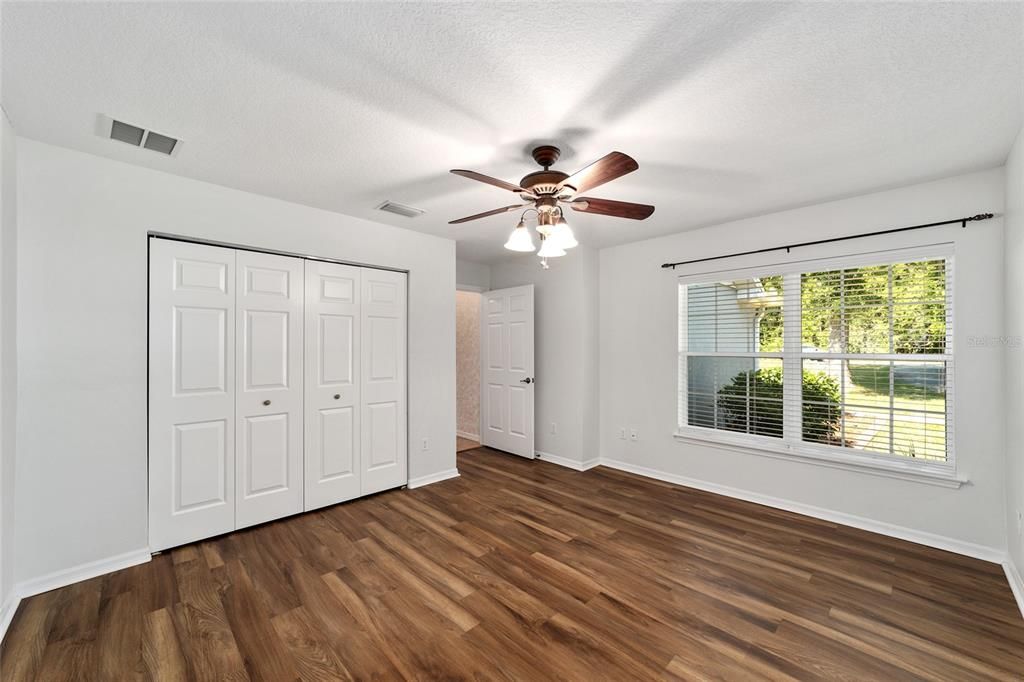 Dual walk in closets off Master Bedroom